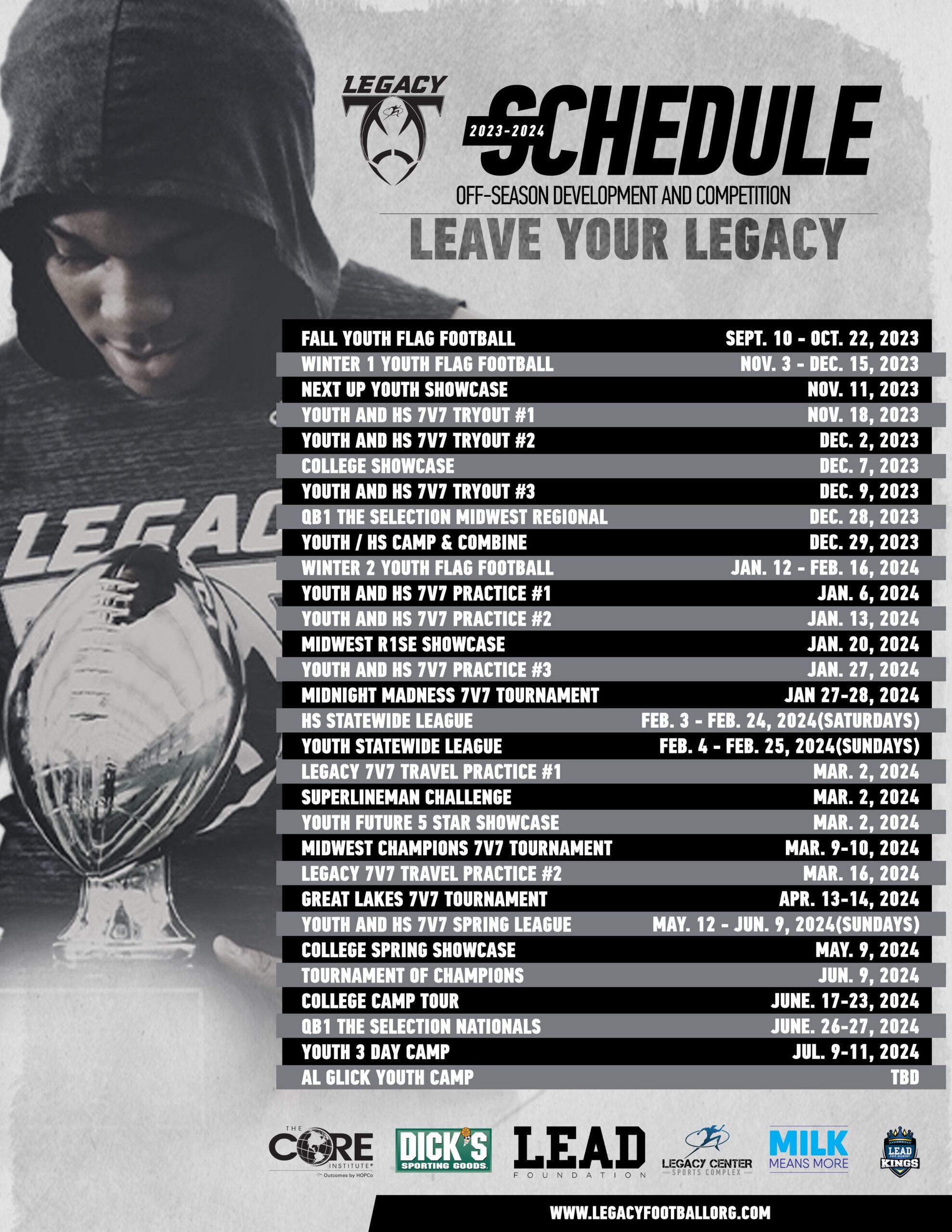 2025 Combine Schedule Joe E Leblanc